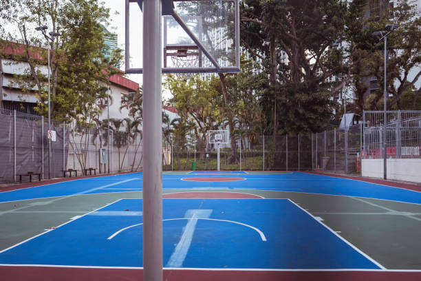 istock Empty basketball court amid COVID-19 outbreak 1221145594