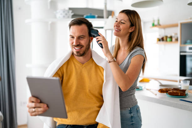 2,933 Woman Cutting Hair At Home Stock Photos, Pictures & Royalty-Free  Images - iStock