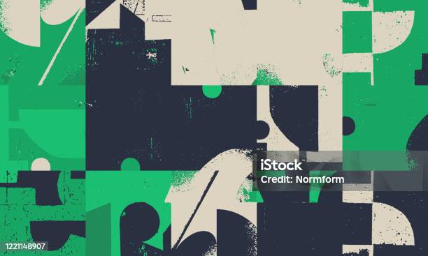 Grunge Revival Pattern Artwork Design Composition Vecteurs libres de droits et plus d'images vectorielles de Motif - Motif, Texture, Abstrait