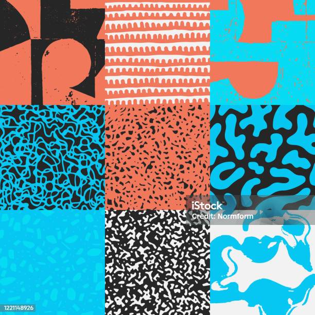 Revive Pattern Grunge Revival Pattern Artwork Design Composition Stock Illustration ...