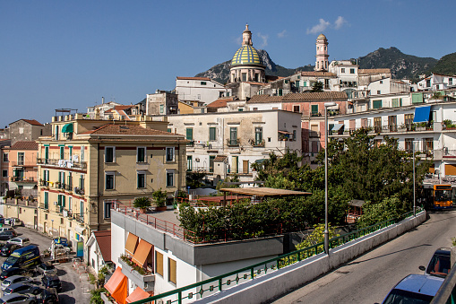 Panoramic View Of St. John's Cathedral In Vietri Sul Mare, Amalfi coast