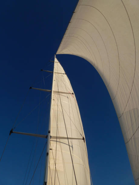 Sailing boat mast Sailing boat mast sailboat mast stock pictures, royalty-free photos & images