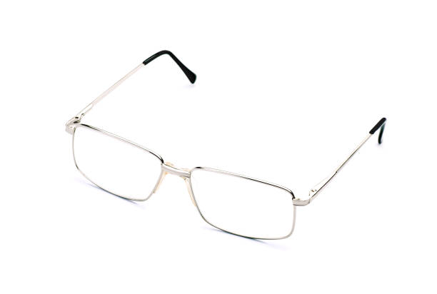 istock Glasses in Classic Style Close Up, Eyeglasses Isolated on White Background 1221158575