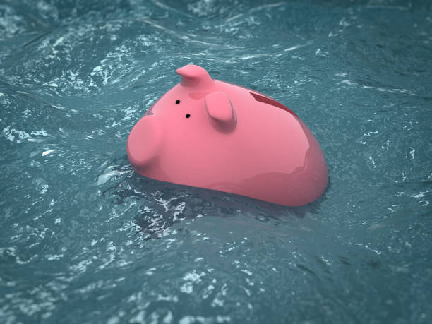 istock Finance crisis recession money drowning 1221160381