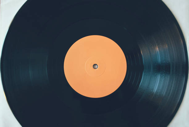 istock Close up of vinyl record 1221160697