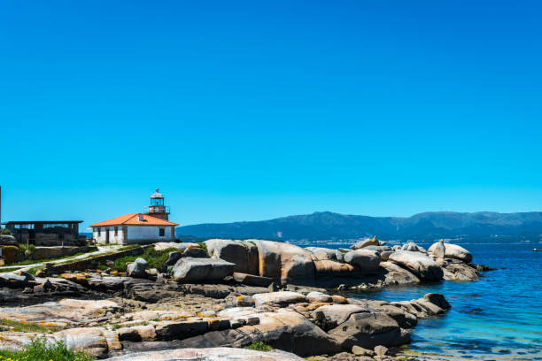 istock Small lighthouse in the Rias Baixas, Galicia 1221166834