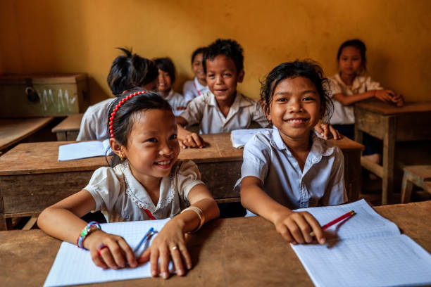 istock Cambodian school children during class, Tonle Sap, Cambodia 1221167081