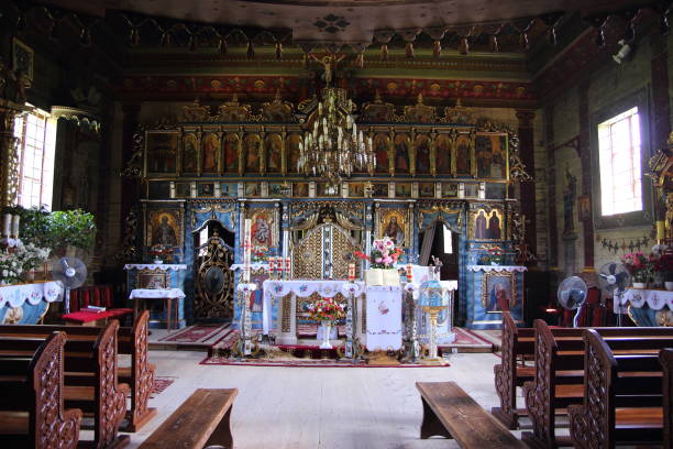 istock Wooden Orthodox church 1221174071