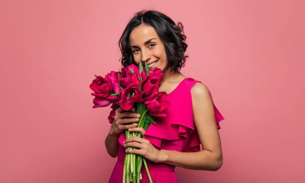 A bunch of flowers.