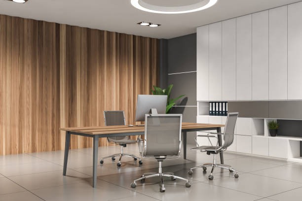 istock White and wooden CEO office corner 1221177210