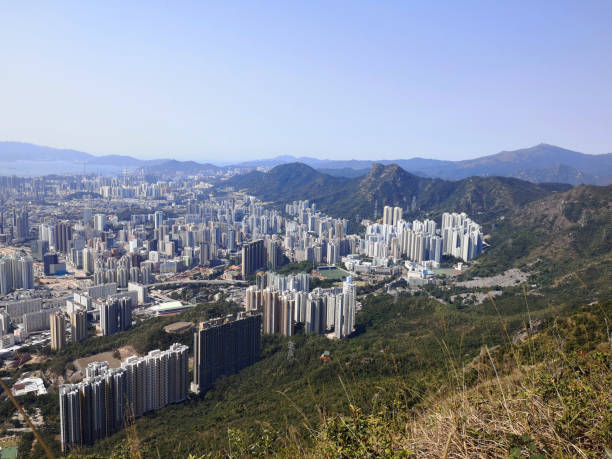 istock Hong Kong cityscape view from Kowloon peak 1221177476