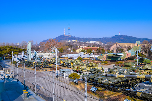 Korean War Memorial Hall in Seoul, South Korea on JAN 10, 2020