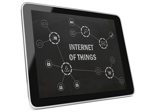 Internet of things IOT network cyber technology laptop