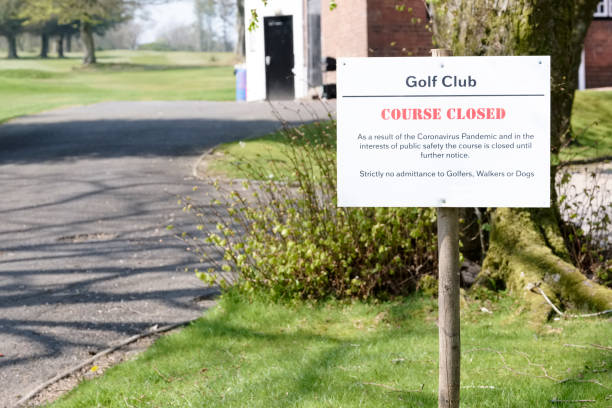 istock Golf play park closed due to Coronavirus Covid-19 lockdown uk 1221193299