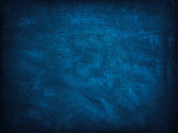 istock Blue decorative abstract background. Texture of plastered concrete wall. 1221193802