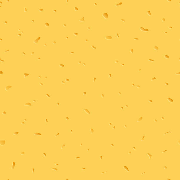Vector cheese seamless texture Vector cheese realistic seamless texture or background cheese texture seamless stock illustrations