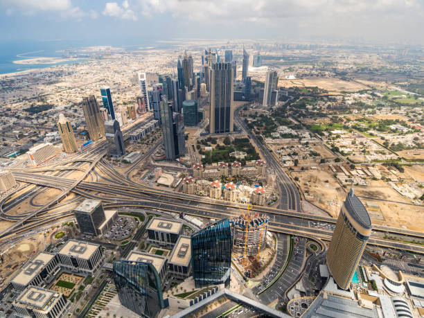 istock Dubai Cityscape from above 1221197184