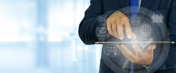 istock Modern digital business management 1221197912