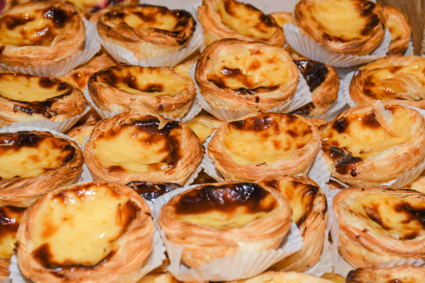 istock Pastel de nata, also known as Portuguese custard tart, 1221203145