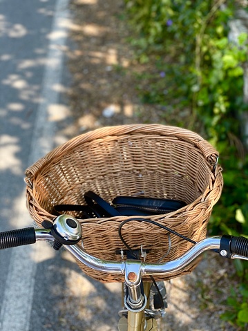 Bicycle knitted basket