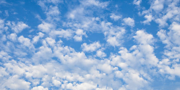 istock Blue sky with soft white cloudy atmosphere is clear and clean. 1221204385