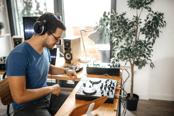 istock I am enjoying music at my home 1221205798
