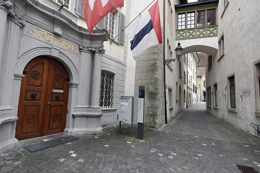 The Stadthaus Baden was built at the turn from 14th to 15th century. The building now contains several administration and meeting rooms.