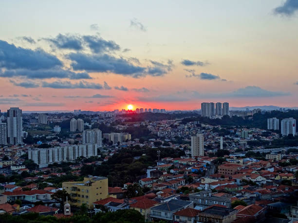 istock Sunset with Orange and blue sky 04 1221207786
