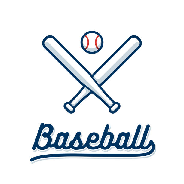 야구 방망이와 공 - baseball league stock illustrations