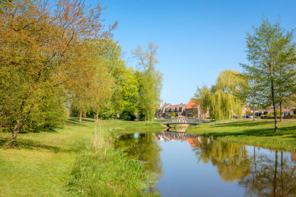 istock The Dutch river called Almelose Aa winds through the city 1221210354
