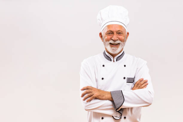 istock Portrait of senior chef 1221211857