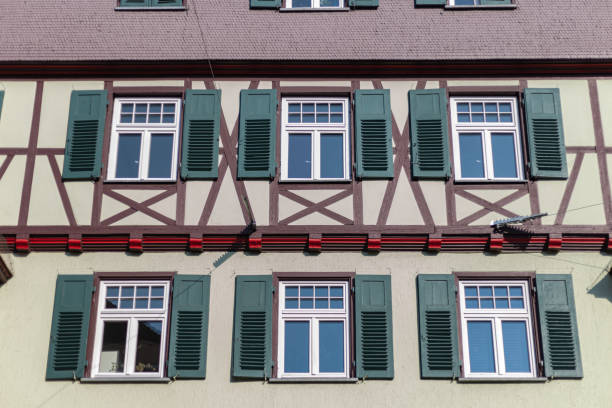 istock facades of historical framework buildings 1221211865