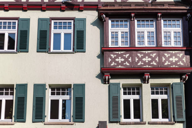 istock facades of historical framework buildings 1221211868