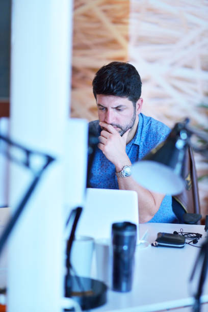 istock Successful business man working at the office 1221212070