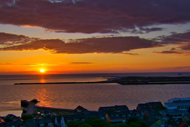 Heligoland - island dune - sunrise