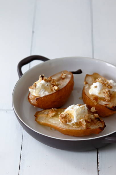 istock a very tasty dessert made with pears 1221220787
