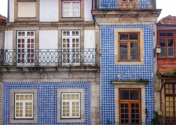 istock Typical facade of Porto with Azulejos. 1221222692