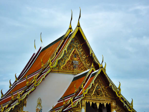 istock Wat Suthat Thepwararam Is a Buddhist temple in Bangkok, Thailand.Construction started by King Rama I in 2350 (2350 BC), decorated in the reign of King Rama II until the reign of King Rama III in 1847. 1221223898