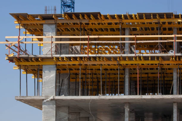istock Construction of modern urban commercial architecture 1221224209