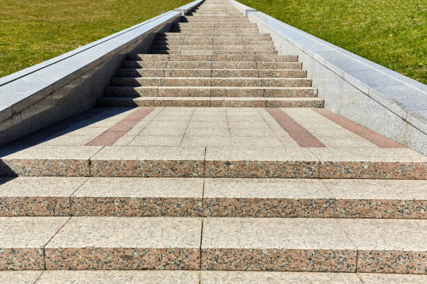 istock Long stone stairway to heaven 1221232133