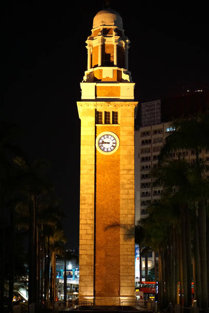 istock Hong Kong Clock Tower in Tsim Sha Tsui at night 1221232354
