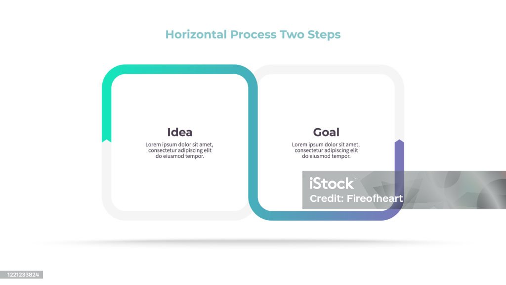 2 Process Infographic Business Infographic Elements Process With 2 Steps Options Sections ...