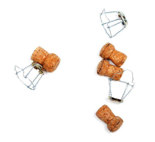 istock Corks from champagne wine and muselets after party 1221235124