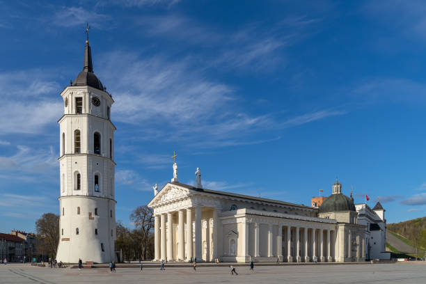 istock Vilnius Cathedral and belfry in Cathedral square in Vilnius, Lithuania 1221236976