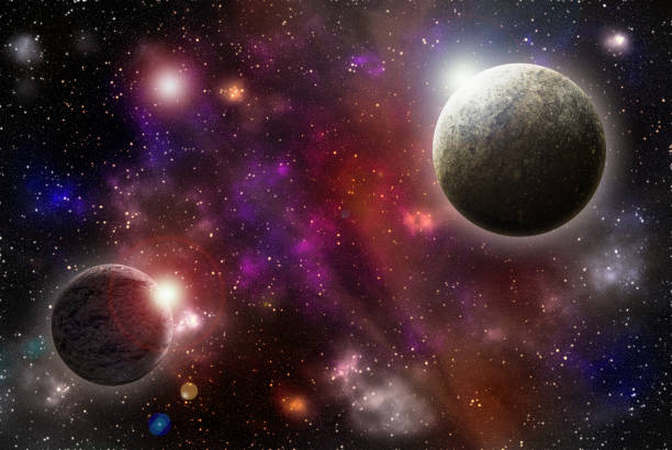 istock Unknown planet from outer space. Space nebula. Cosmic cluster of stars 1221238858