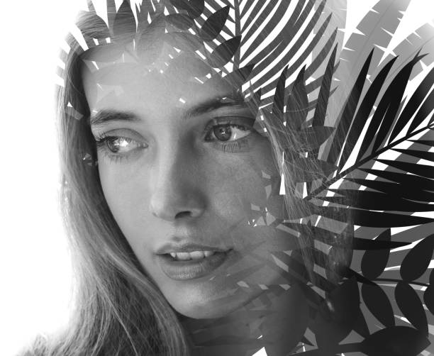 istock Paintography. A portrait combined with a painting 1221239037