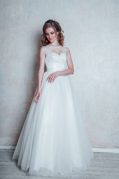 istock bride in white dress wedding before wedding 1221239341