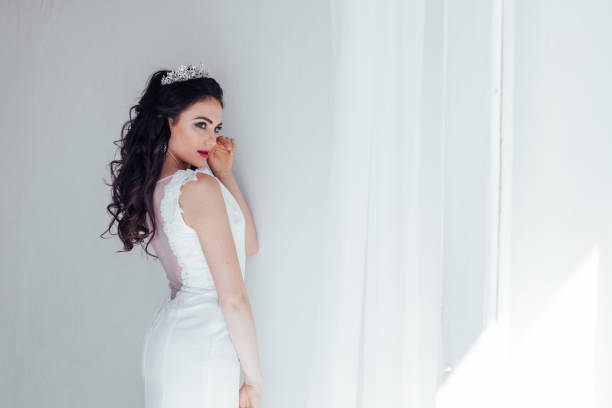 istock bride in white dress wedding before wedding 1221240449
