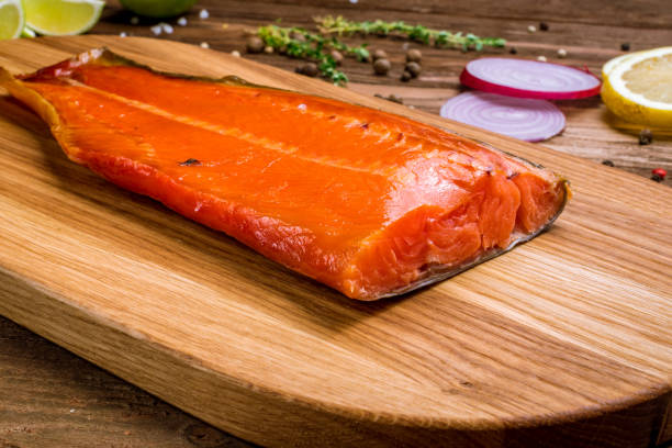 istock hot smoked trout fillet 1221240471