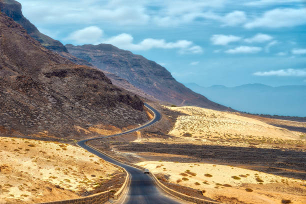 istock Sao Vicente Coastline from Monte Verde, Cape Verde 1221241078